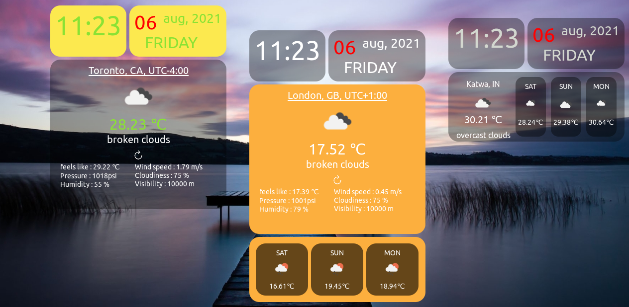 weather desklets for linux mint